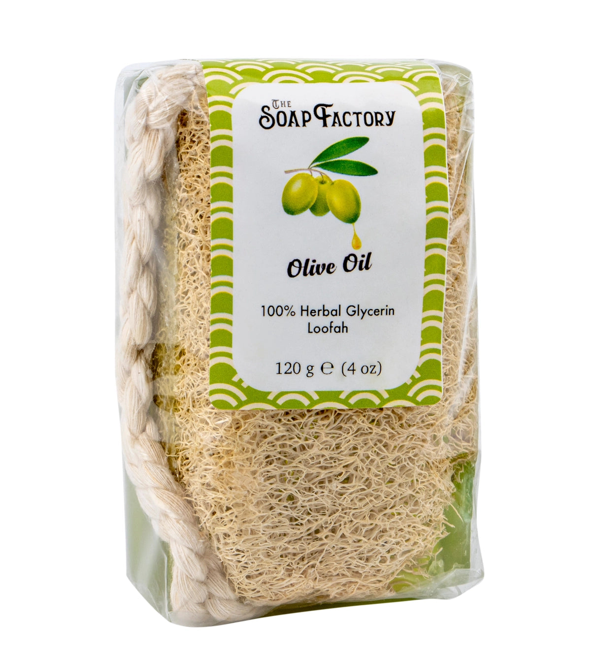 The Soap Factory-Natural Olive Oil Loofah Soap On A Rope - Nourishing & Radiating