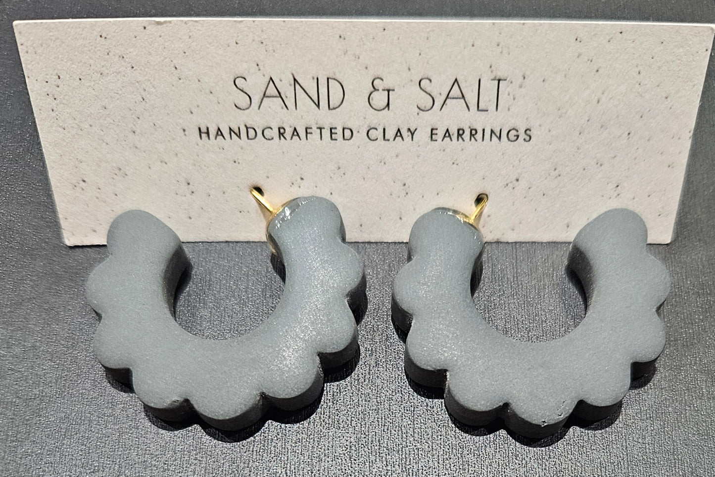 Sand and Salt Earrings - Bianca, Olive
