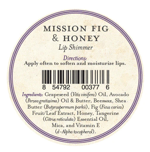 Three Sisters Apothecary Lip Shimmer - Mission Fig Honey