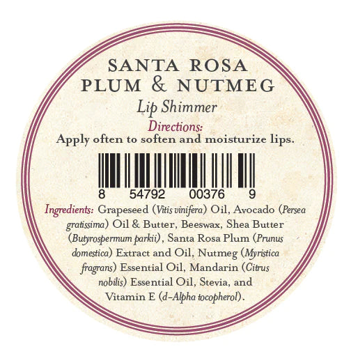 Shimmer pour les lèvres Three Sisters Apothecary - Santa Rosa Prune Muscade