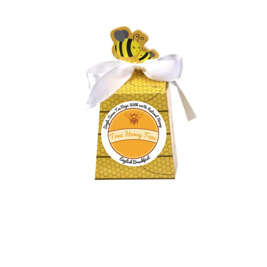True Honey Teas - Té de desayuno inglés Bee Box - Paquete de 4