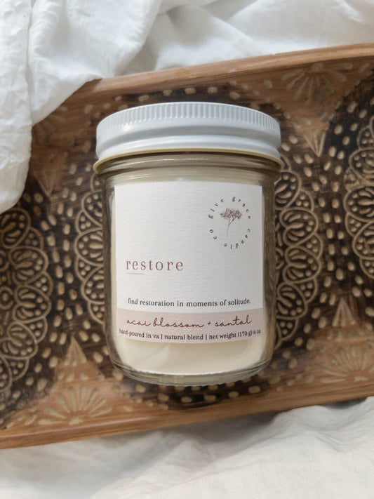 Give Grace Candle Co. - Restore Candle