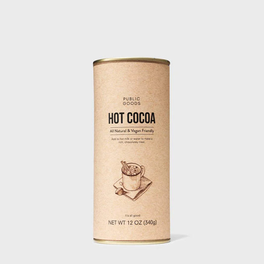 Mezcla de cacao caliente de bienes públicos