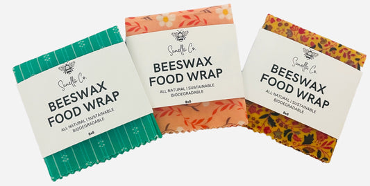 Sunella Co. Beeswax Food Wrap - Small (8 x 8) Assorted Designs