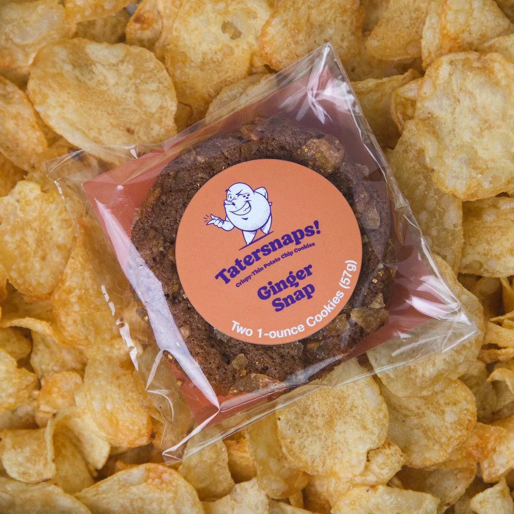 Tatersnaps! Crispy Thin Potato Chip Cookies-Ginger Snap