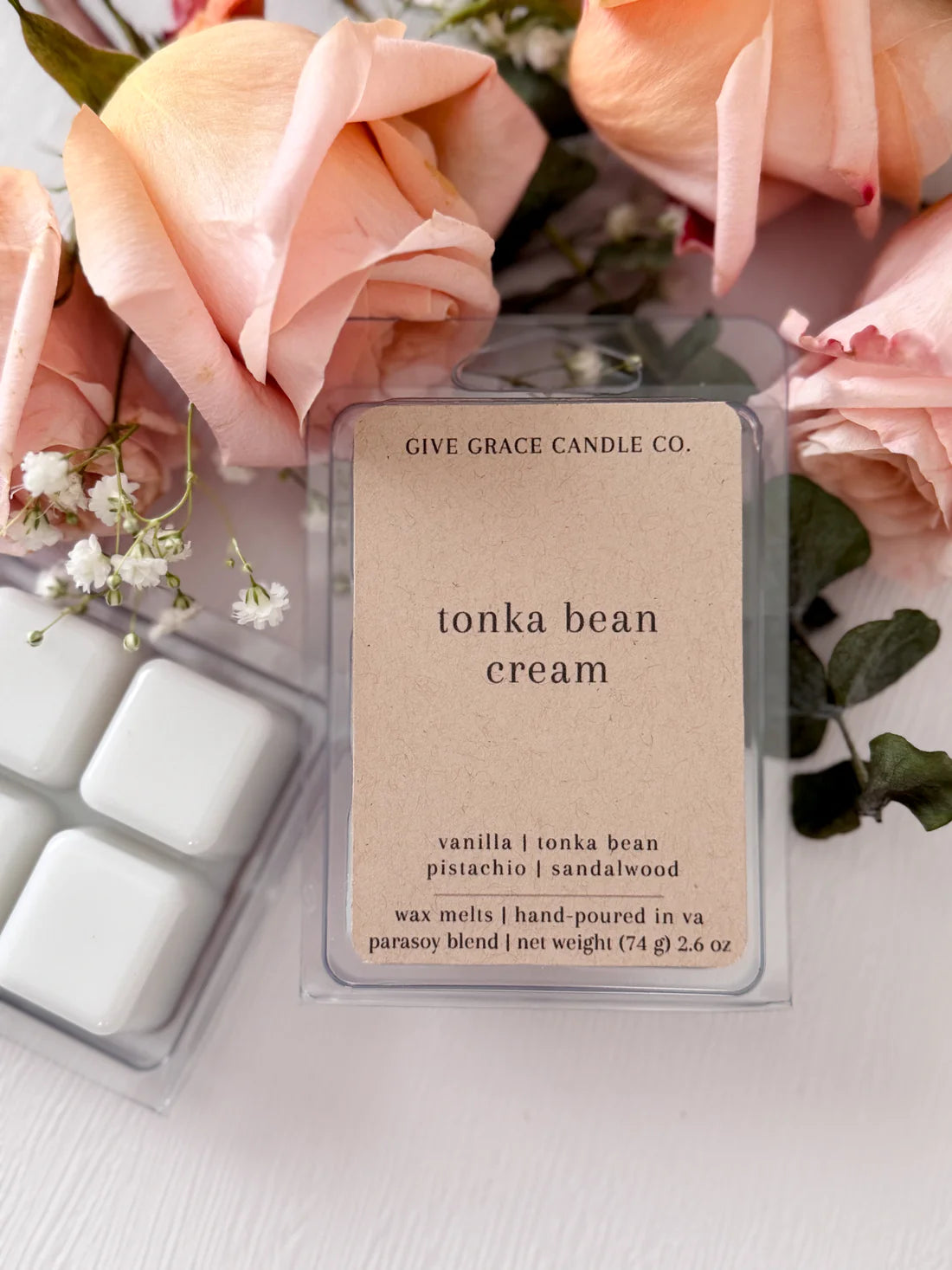 Give Grace Candle Co. - Tonka Bean Cream Wax Melts