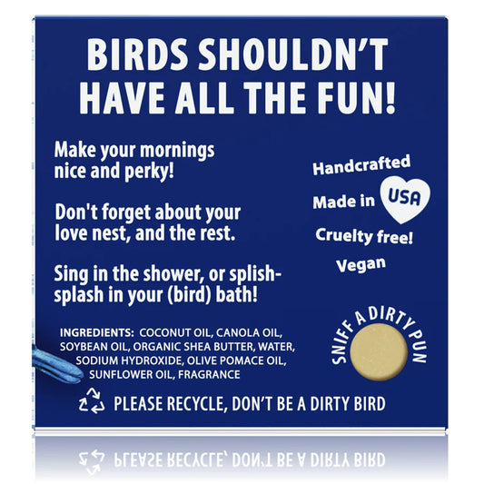 Totally Cheesy - Lávate las tetas Jabón divertido de juego de palabras con pájaros