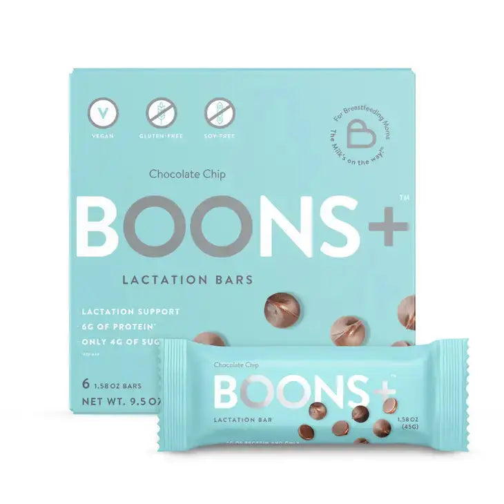 Booby Boons - Boons+ Protein Lactation Bars; Chocolate Chip