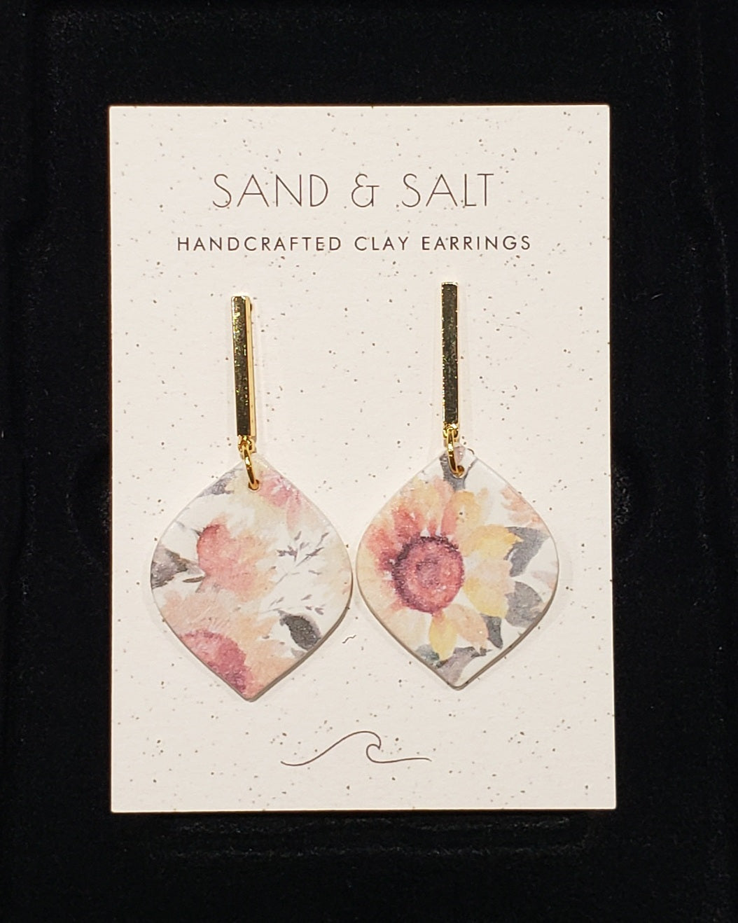 Sand and Salt Earrings - Capri Sunflower