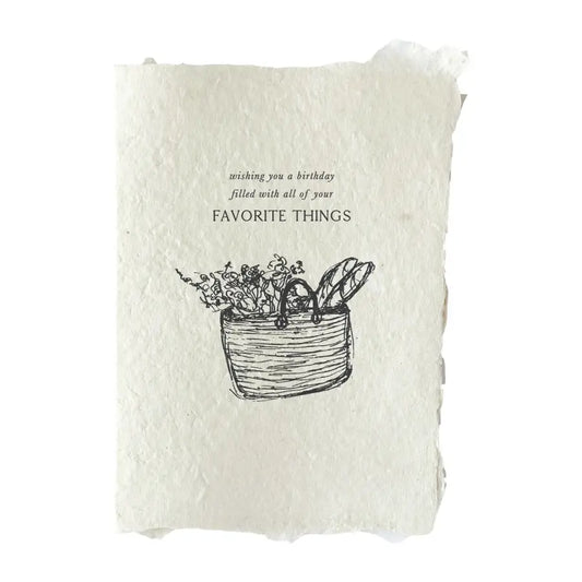 farmette - happy birthday basket card