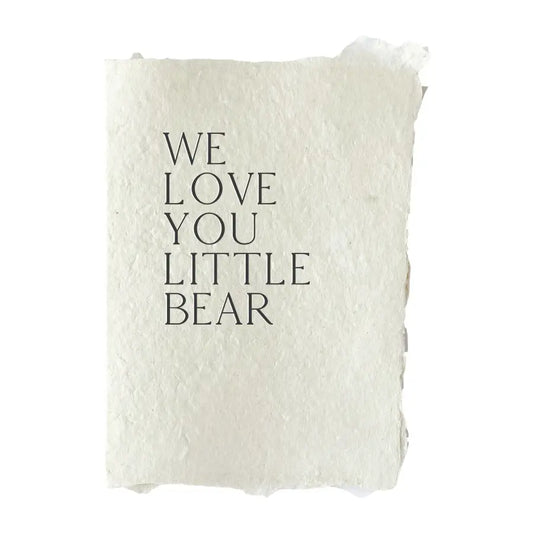 farmette - we love you little bear card