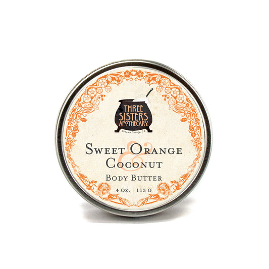 Three Sisters Apothecary Body Butter - Sweet Orange and Coconut