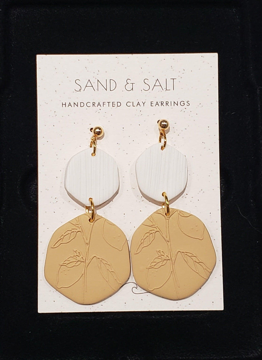 Sand and Salt Earrings - Dangle Lemons