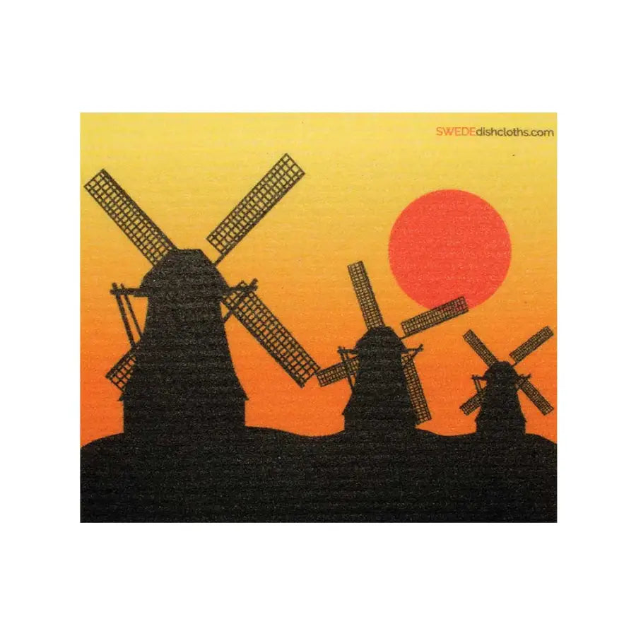 SWEDEdishcloths - Swedish Dishcloth Windmills Silhouette