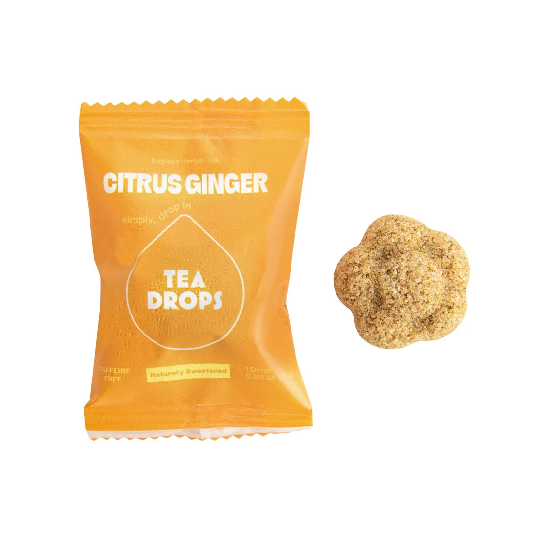 Tea Drops - Bagless Herbal Tea - Citrus Ginger (1 drop)