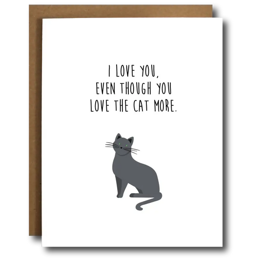 The Card Bureau - Funny Cat Love Card Card