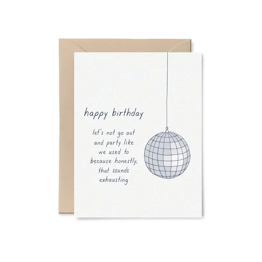 Tiny Hooray - Discoball Birthday Card