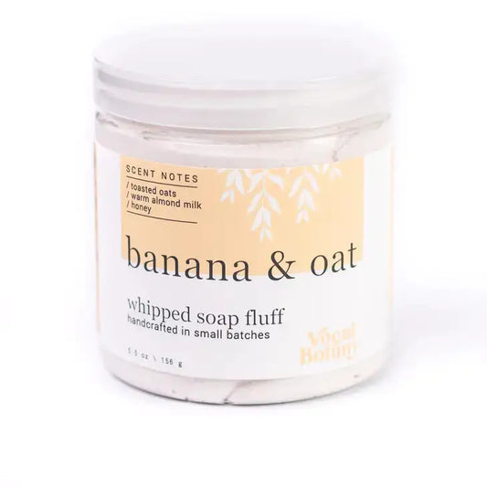Vocal Botany - Banana + Oat Whipped Soap Fluff