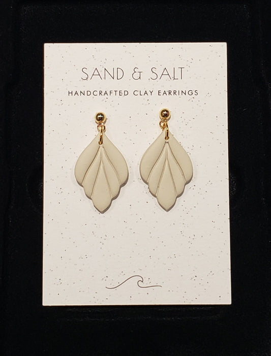 Sand and Salt Earrings - Wren Mini Beige